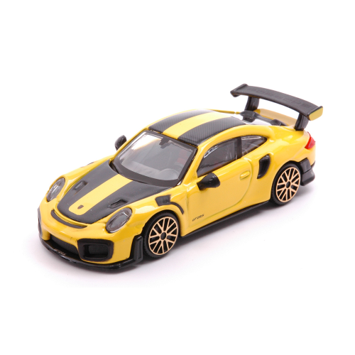 PORSCHE 911 GT2 RS YELLOW 1:43 Burago Auto Stradali Modellino
