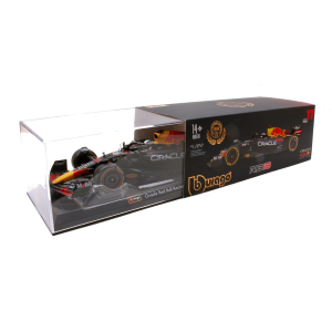 RED BULL N.11 ABU DHABI GP 2022 SERGIO PEREZ WITH PILOT AND SHOWCASE 1:24 Burago Formula 1 Modellino