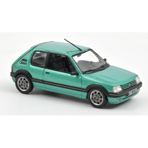 PEUGEOT 205 1.9 GTi GRIFFE 1990 GREEN 1:43 Norev Auto Stradali Modellino