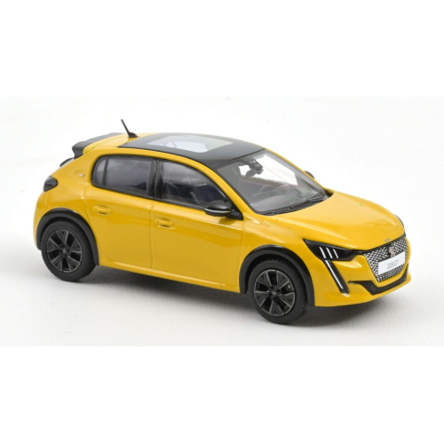 PEUGEOT 208 GT PACK 2022 FARO YELLOW 1:43 Norev Auto Stradali Modellino
