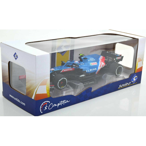 ALPINE A521 ESTEBAN OCON 2021 N.31 HUNGARY GP 1:18 Solido Formula 1 Modellino