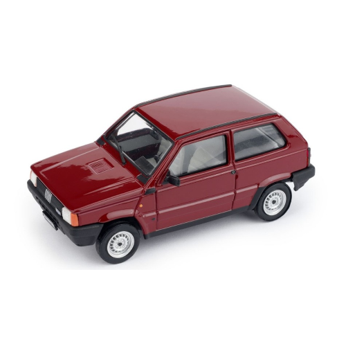 FIAT PANDA 750L 1986 ROSSO GARANZA 1:43 Brumm Auto Stradali Modellino
