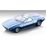 DE TOMASO MANGUSTA SPYDER 1966 METALLIC LIGHT BLUE 1:18 Tecnomodel Auto Stradali Die Cast Modellino