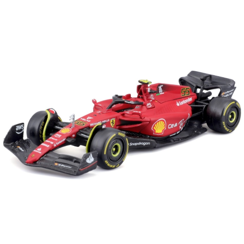 FERRARI F1 F1-75 N.55 2022 CARLOS SAINZ 1:43 Burago Formula 1 Modellino