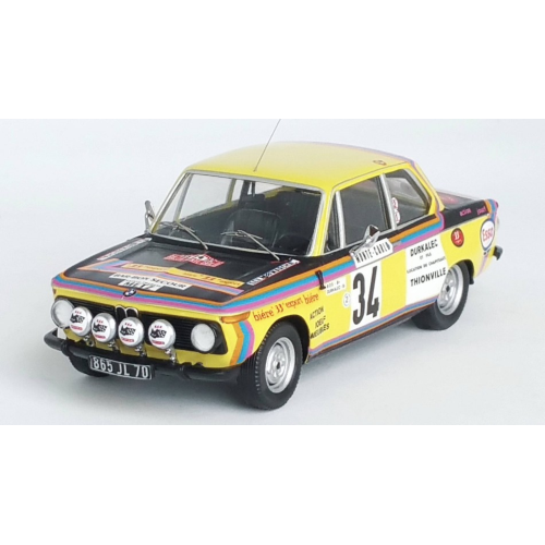BMW 2002 TI N.34 RALLY MONTE CARLO 1975 BOS/DURKALECK 1:43 Trofeu Auto Rally Modellino