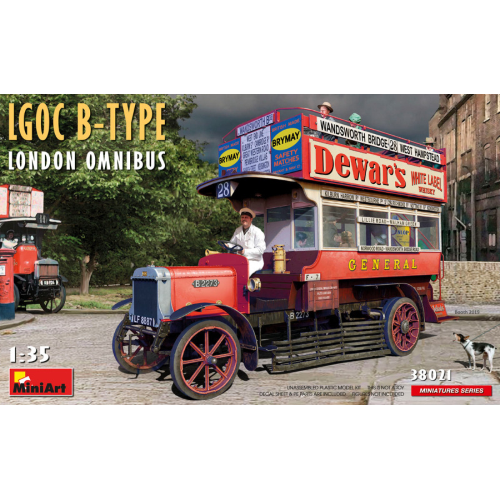 LGOC B-TYPE LONDON OMNIBUS KIT 1:35 Miniart Kit Auto Modellino