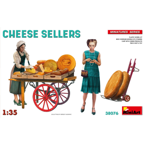 CHEESE SELLERS KIT 1:35 Miniart Kit Diorami Modellino