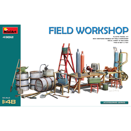FIELD WORKSHOP KIT 1:48 Miniart Kit Diorami Modellino