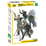 GERMAN 120 mm MORTAR + CREW KIT 1:35 Zvezda Kit Figure Militari Modellino
