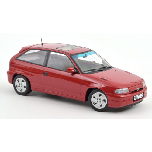 OPEL ASTRA GSi 1991 RED 1:18 Norev Auto Stradali Modellino