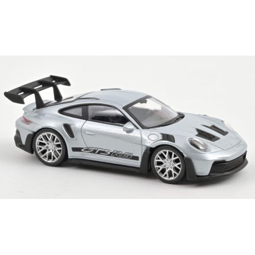 PORSCHE 911 GT3 RS 2022 SILVER WITH BLACK STICKERS JET CAR 1:43 Norev Auto Stradali Modellino