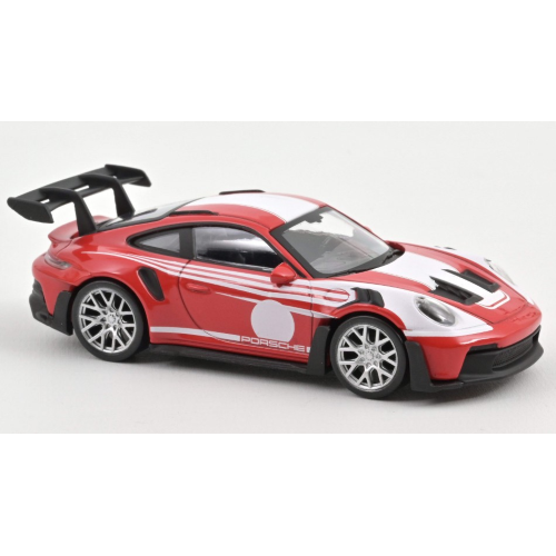 PORSCHE 911 GT3 RS 2022 INDIAN RED SALSBURG LIVERY JET CAR 1:43 Norev Auto Stradali Modellino