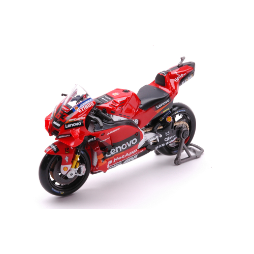 DUCATI DESMOSEDICI LENOVO 2022 N.63 FRANCESCO BAGNAIA 1:18 Maisto Moto Modellino