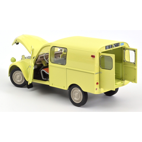 CITROEN 2CV FOURGONNETTE AK350 1966 PASTIS YELLOW 1:18 Norev Auto Stradali Modellino