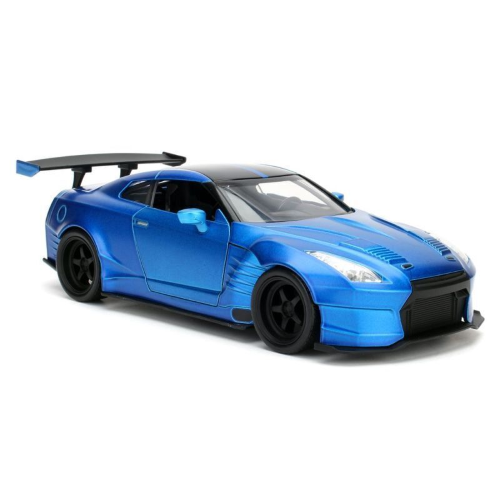 BRIAN'S NISSAN GT-R (R35) 2009 FAST & FURIOUS BLUE 1:24 Jada Toys Movie Modellino