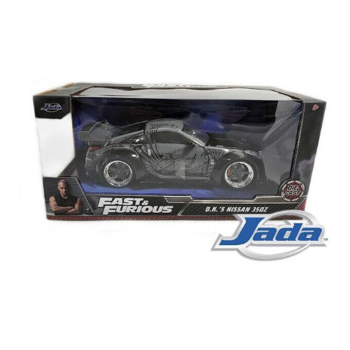 NISSAN 350Z 2003 FAST & FURIOUS CHARCOAL GREY 1:24 Jada Toys Movie Modellino