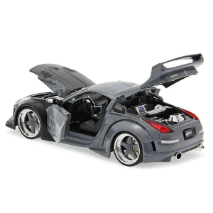 NISSAN 350Z 2003 FAST & FURIOUS CHARCOAL GREY 1:24 Jada Toys Movie Modellino