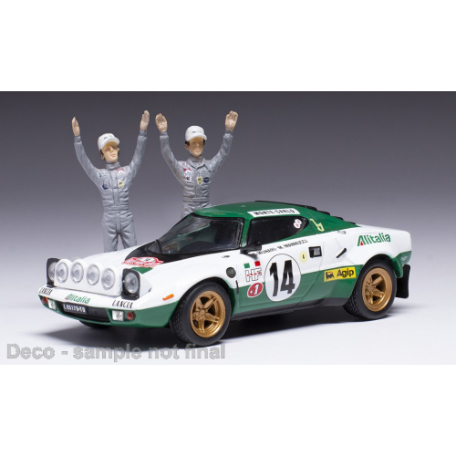 LANCIA STRATOS HF N.14 WINNER RALLY MONTE CARLO 1975 WITH MUNARI/MANNUCCI 1:43 Ixo Model Auto Rally Modellino