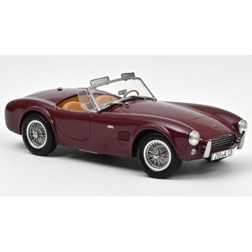 AC COBRA 289 1963 DARK RED 1:18 Norev Auto Stradali Modellino