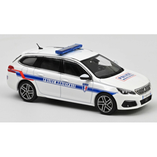 PEUGEOT 308 SW 2018 POLICE MUNICIPALE 1:43 Norev Forze dell'Ordine Modellino