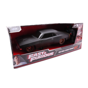DOM'S DODGE CHARGER 1968 FAST & FURIOUS RADIOCONTROL 1:16 Jada Toys Radiocomando Modellino