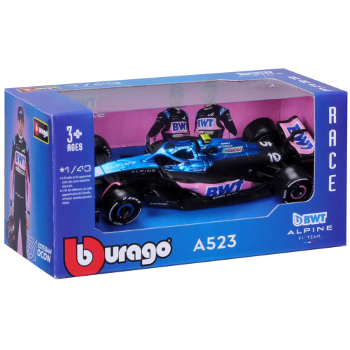 BWT ALPINE A523 N.10 2023 PIERRE GASLY 1:43 Burago Formula 1 Modellino