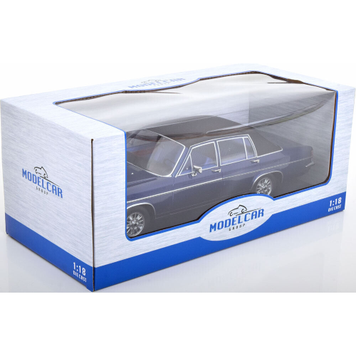 OPEL DIPLOMAT B 1972 METALLIC DARK BLUE/MATT BLACK 1:18 ModelCarGroup Auto Stradali Modellino
