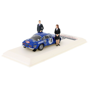 ALPINE REN.1800 S N.18 WINNER RALLY MONTE C.1973 WITH FIG.ANDRUET/PETIT 1:43 Ixo Model Auto Rally Modellino
