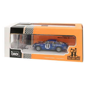 ALPINE REN.1800 S N.18 WINNER RALLY MONTE C.1973 WITH FIG.ANDRUET/PETIT 1:43 Ixo Model Auto Rally Modellino