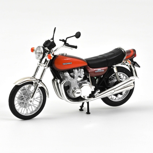 KAWASAKI Z900 1973 BROWN AND ORANGE 1:18 Norev Moto Modellino