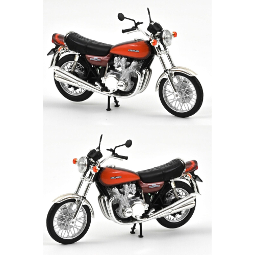KAWASAKI Z900 1973 BROWN AND ORANGE 1:18 Norev Moto Modellino