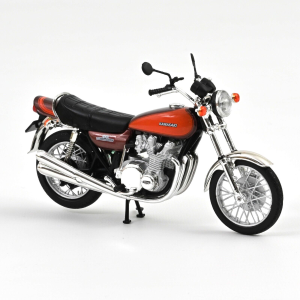 KAWASAKI Z900 1973 BROWN AND ORANGE 1:18 Norev Moto Modellino