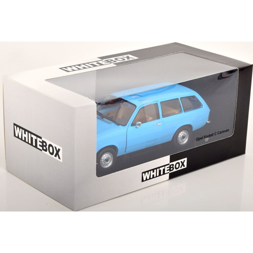 OPEL KADETT C CARAVAN 1973 LIGHT BLUE 1:24 Whitebox Auto Stradali Modellino