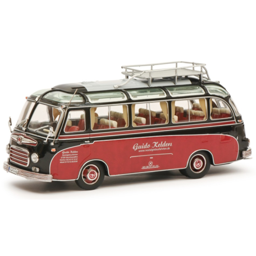 SETRA S6 AUTOBUS GUIDO KELDERS 1955 RED/BROWN 1:43 Schuco Autobus Modellino