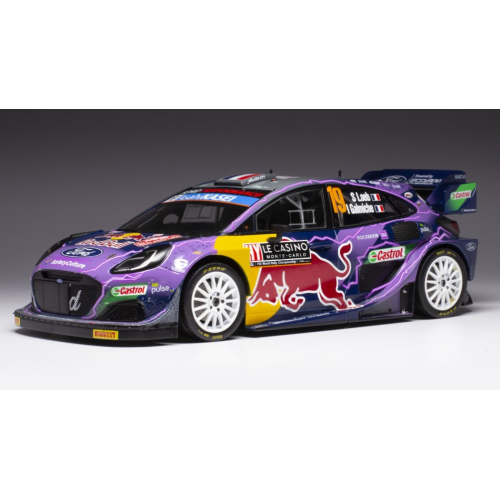 FORD PUMA RALLY1 N.19 WINNER RALLY MONTE CARLO 2022 LOEB/GALMICHE 1:18 Ixo Model Auto Rally Modellino