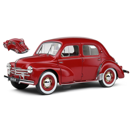RENAULT 4CV 1956 RED 1:18 Solido Auto Stradali Modellino
