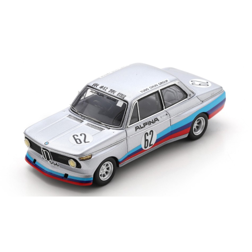 BMW ALPINA 2002 Tii N.62 WINNER MACAU TROPHY 1977 PIERRE LO 1:43 Spark Model Auto Competizione Modellino