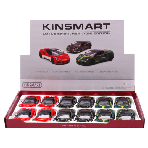 LOTUS EMIRA (1 Modellino a Scelta) 1:32 Kinsmart Modellismo Giocattolo Modellino
