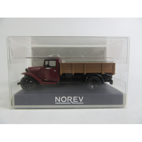 CITROEN TYPE 23 1958 RED AND BROWN BED 1:87 Norev Auto Stradali Modellino