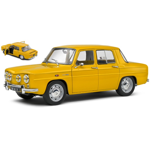 RENAULT 8 S 1968 YELLOW 1:18 Solido Auto Stradali Modellino