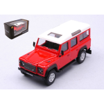 LAND ROVER DEFENDER RED WITH WHITE ROOF 1:43 Cararama Auto Stradali Die Cast Modellino