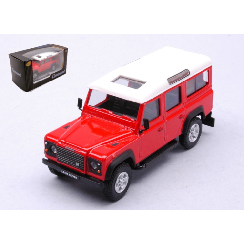 LAND ROVER DEFENDER RED WITH WHITE ROOF 1:43 Cararama Auto Stradali Modellino