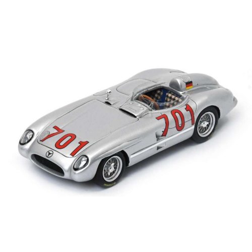 MERCEDES 300 SLR N.701 MILLE MIGLIA 1955 K.KLING (MONO POSTO W21 6171) 1:43 Spark Model Auto Competizione Modellino
