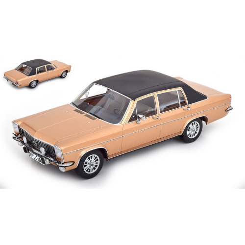 OPEL DIPLOMAT B 1972 METALLIC BEIGE/MATT BLACK 1:18 ModelCarGroup Auto Stradali Modellino