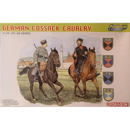 GERMAN COSSACK CAVALRY KIT 1:35 Dragon Kit Figure Militari Modellino