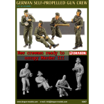 GERMAN SELF-PROPELLED GUN CREW KIT 1:35 Dragon Kit Figure Militari Modellino