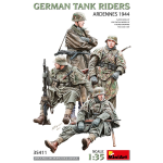 GERMAN TANK RIDERS ARDENNES 1944 KIT 1:35 Miniart Kit Figure Militari Die Cast Modellino