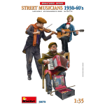 STREET MUSICIANS 1930-40 KIT 1:35 Miniart Diorami Die Cast Modellino