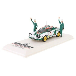 LANCIA STRATOS HF N.1 WINN.RALLY MONTE C.1977 WITH FIGURE MUNARI/MAIGA 1:43 Ixo Model Auto Rally Modellino