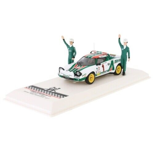 LANCIA STRATOS HF N.1 WINN.RALLY MONTE C.1977 WITH FIGURE MUNARI/MAIGA 1:43 Ixo Model Auto Rally Modellino